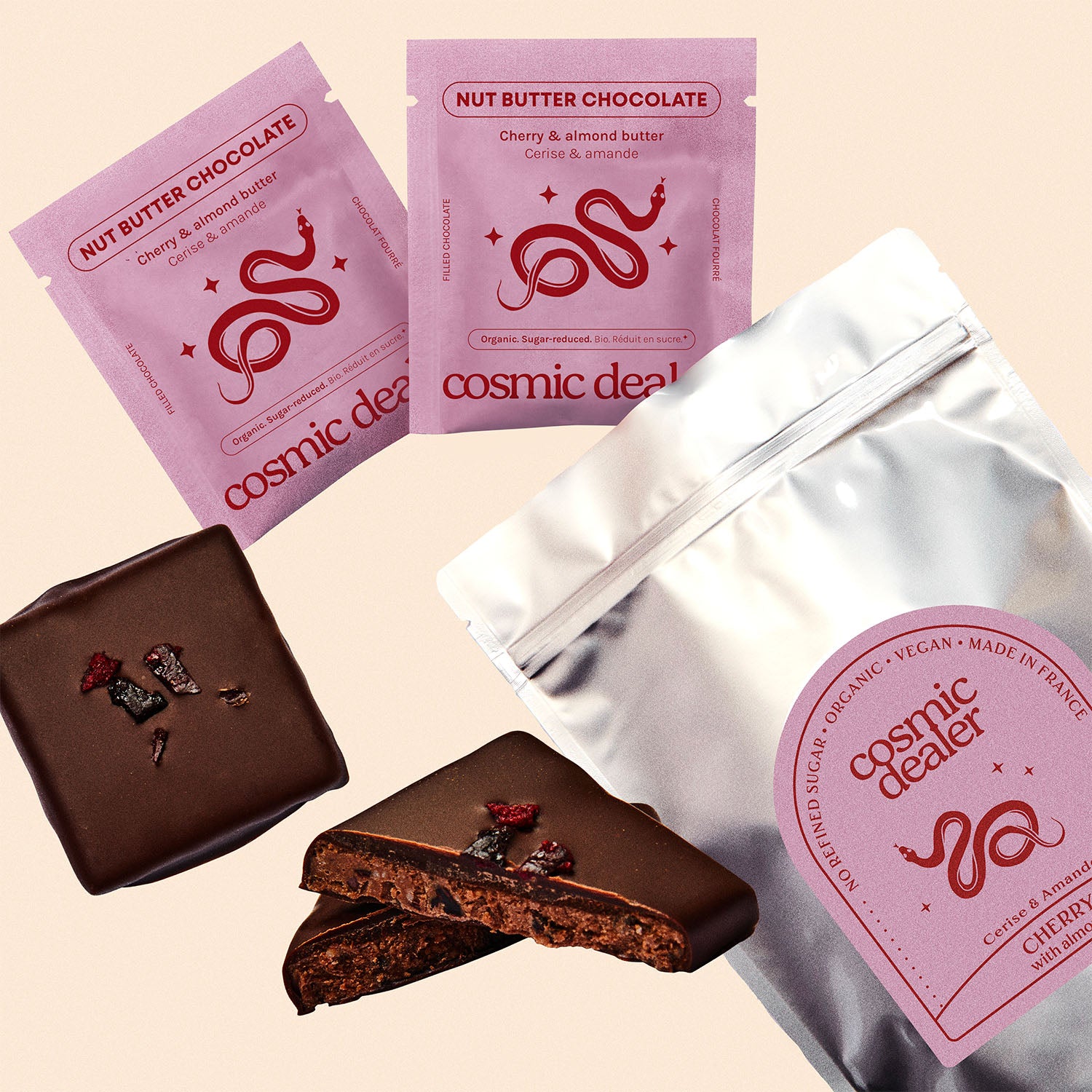 Cherry & Almond Butter Chocolates