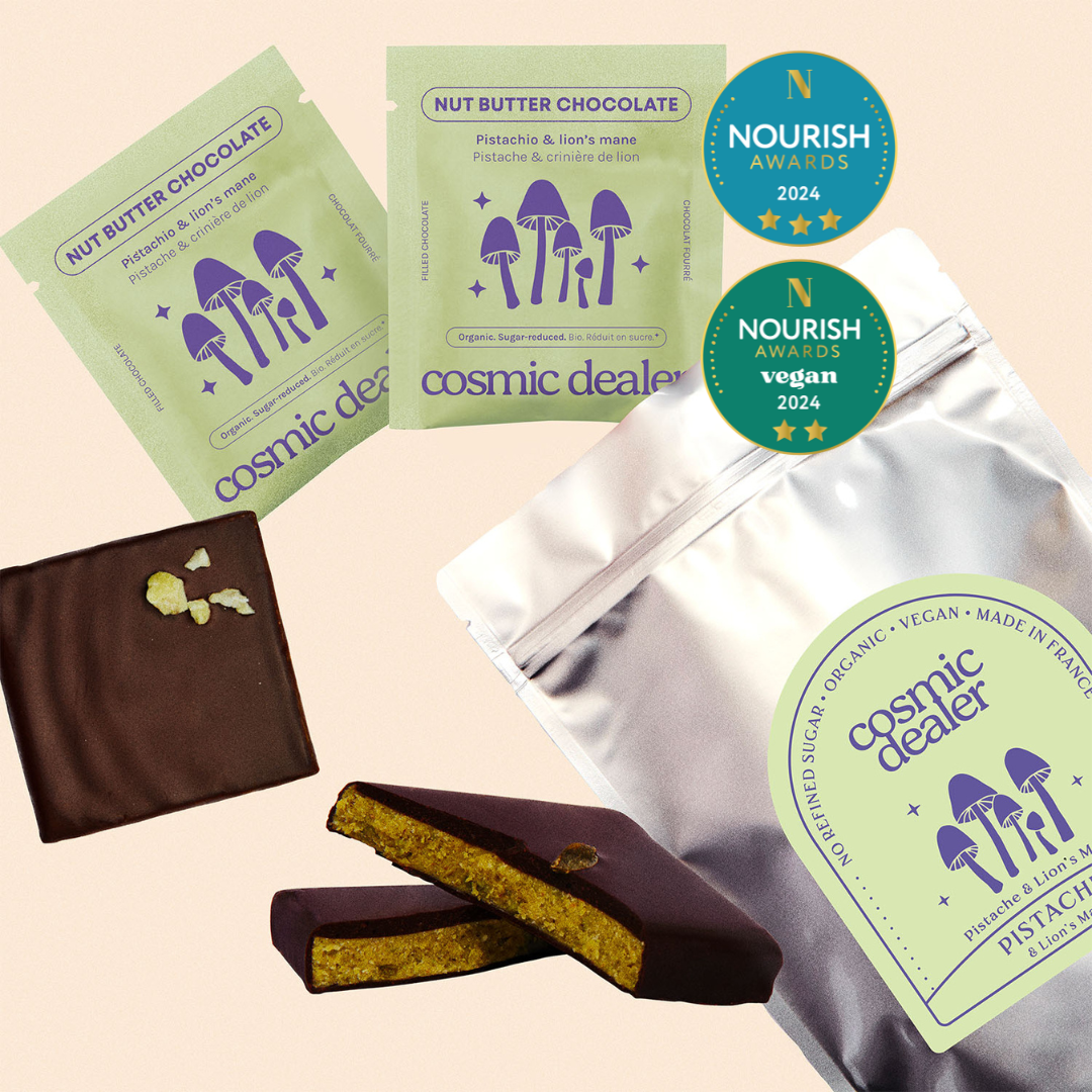 Pistachio & Lion's Mane Chocolates