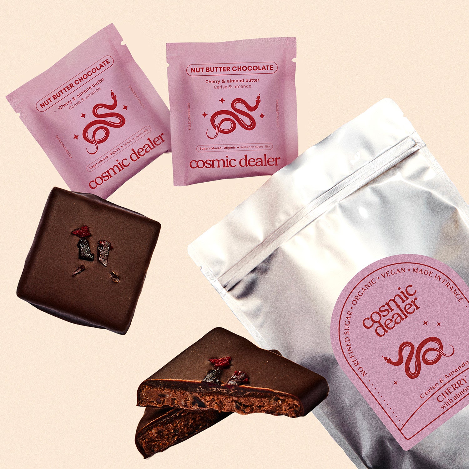 Cherry & Almond Butter Chocolates
