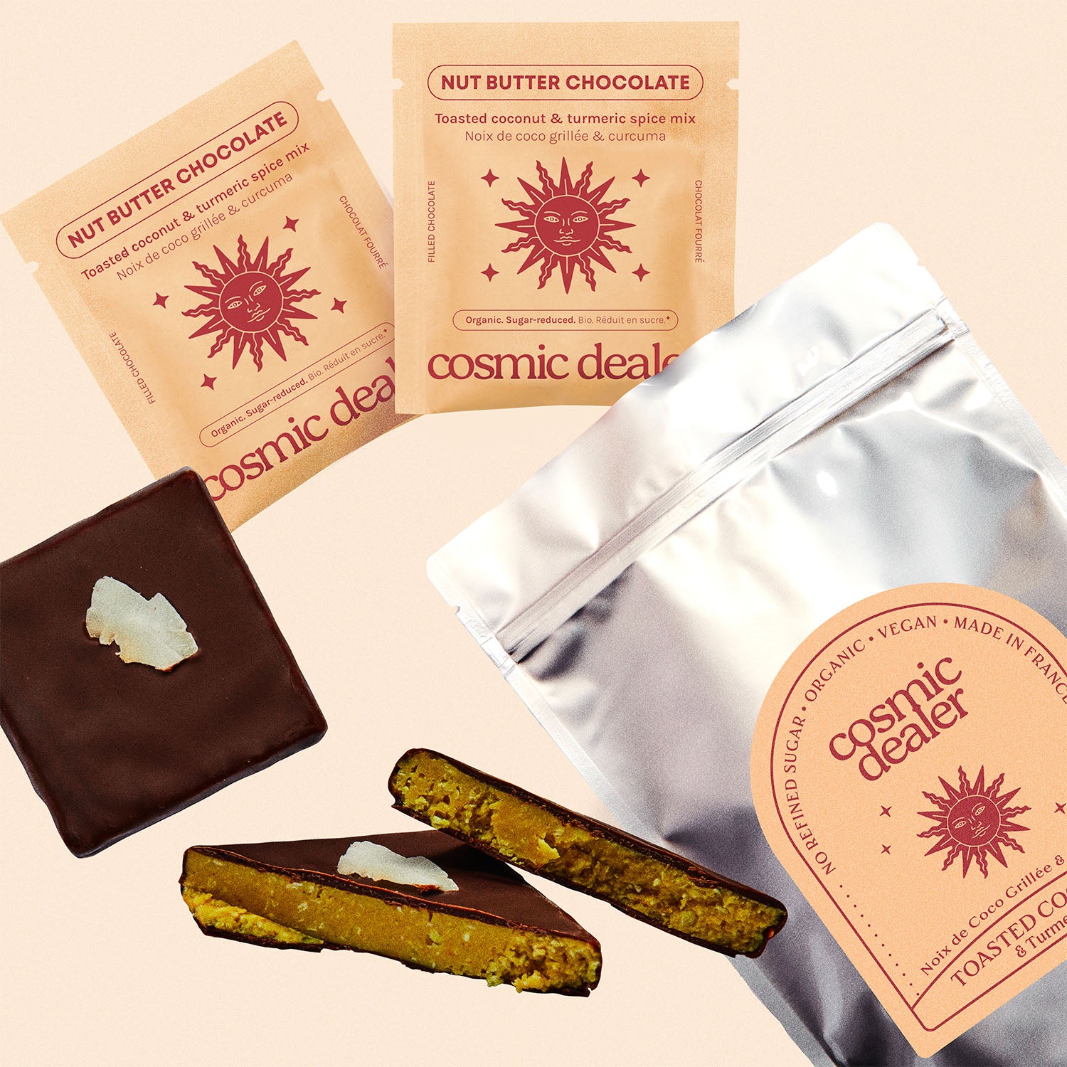 Chocolats Coco Toastée & Curcuma
