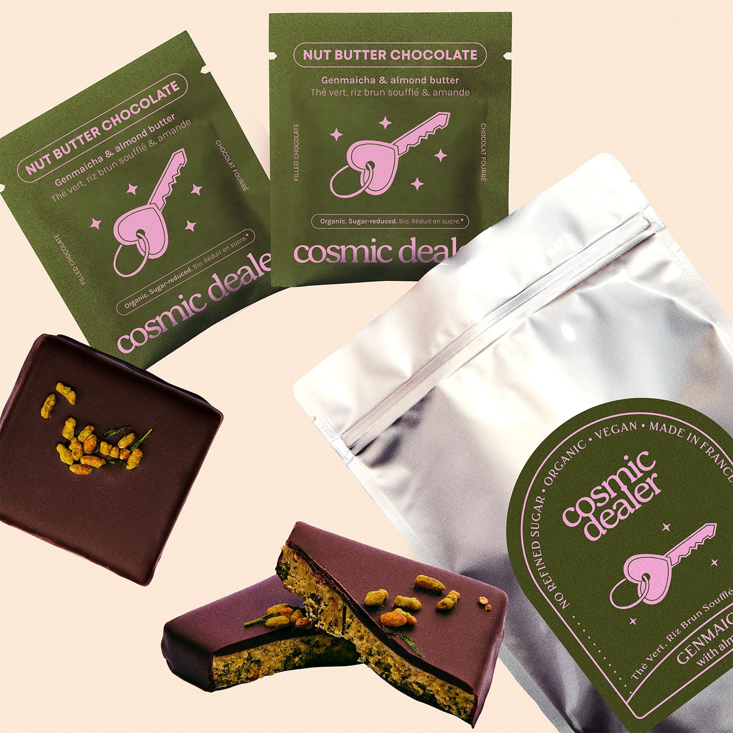 Chocolats Genmaicha Thé Vert