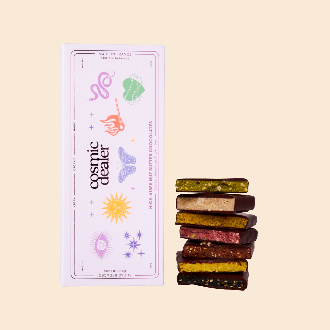Coffret Chakras - 7 Carrés Chocolatés 