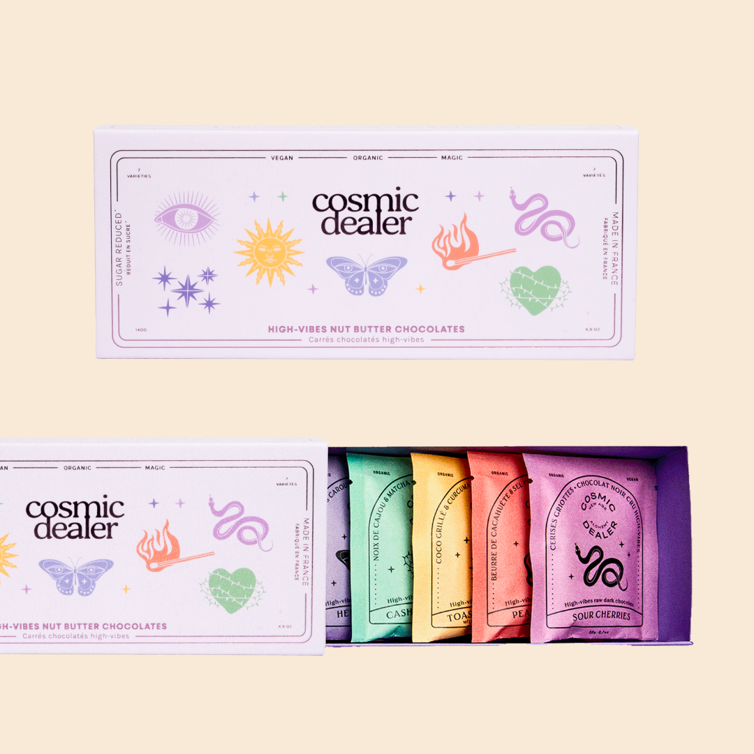 Coffret Chakras - 7 Carrés Chocolatés 