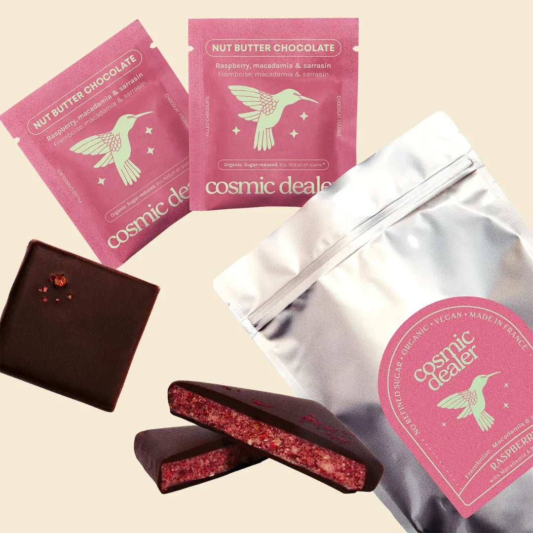 Cosmic Raspberry Mcfloat Ingredients Raspberry & Macadamia Chocolates – COSMIC DEALER