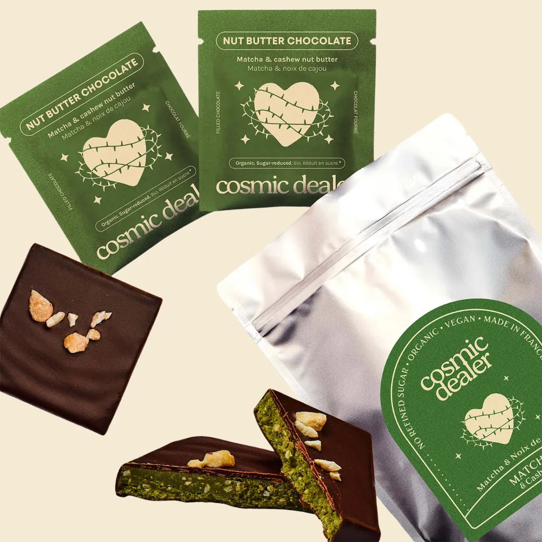 Matcha & Cashew Chocolates